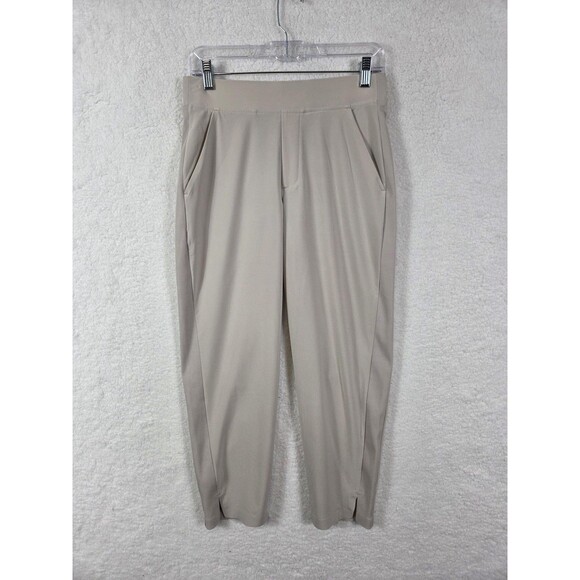 Athleta Brooklyn Ankle Pants Womens 4P Beige Stretch Pull On Work Travel Casual - Picture 6 of 13